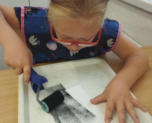 Výroba knížky s Eliškou. Ivona