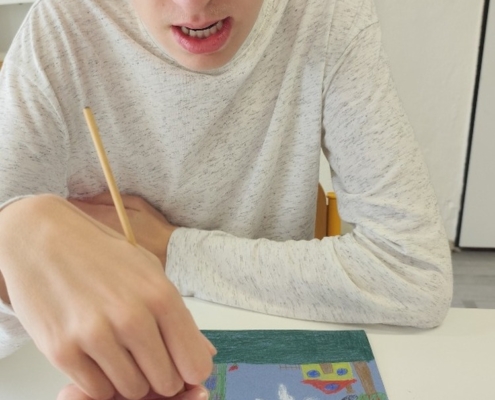 akce-627-003 v rámci výtvarné výchovy vytvořili společný obrázek