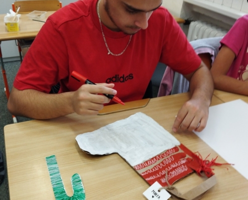 Pracujeme na výzdobě školy