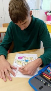 Téma hodiny byla zvířata, dopravní prostředky