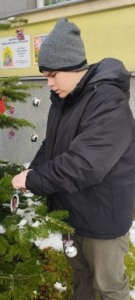 Náš stromeček před školou se postupně plní