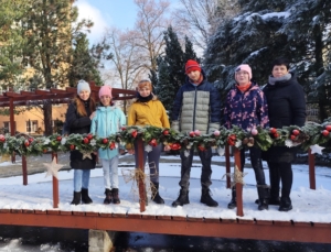 s našimi žáky z pracovních činností navštívili tradiční výstavu na místní Střední zahradnické škole