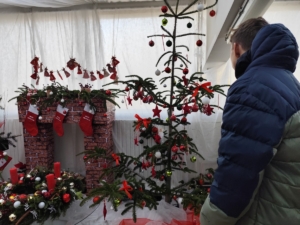 s našimi žáky z pracovních činností navštívili tradiční výstavu na místní Střední zahradnické škole