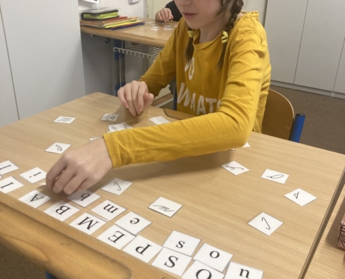 přípravy na besídku, také jsme psali, četli a počítali