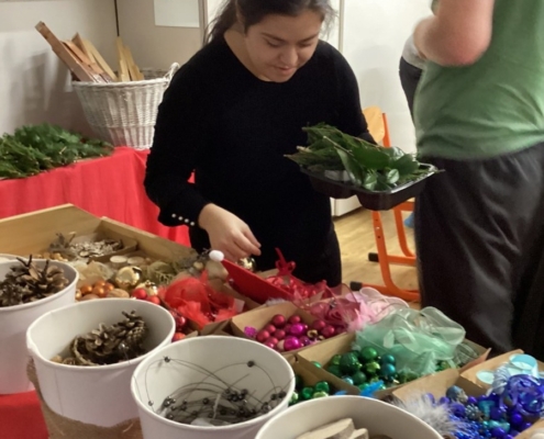 Dnes odpoledne proběhlo ve třídě B Tvoření s tatínky