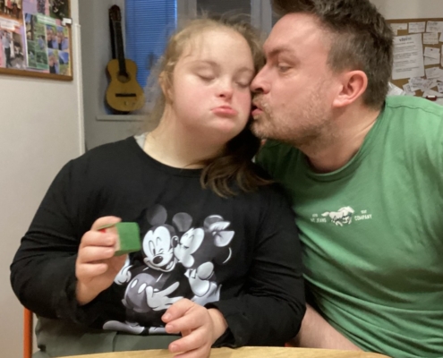 Dnes odpoledne proběhlo ve třídě B Tvoření s tatínky