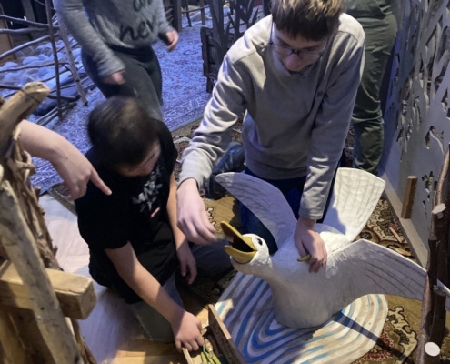 Třída A navštívila adventní výstavu ve Vile Hanse Ulricha