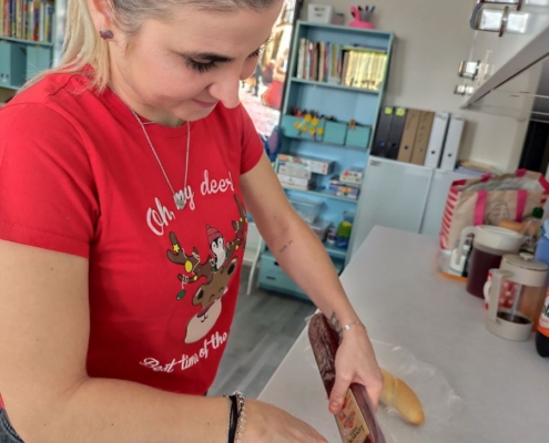 třída D měla své předvánoční posezení s dětmi