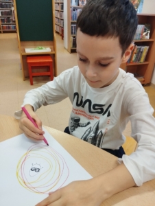 Dnes jsme opět navštívili besedu v knihovně.