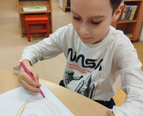 Dnes jsme opět navštívili besedu v knihovně.