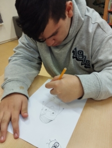 Dnes jsme opět navštívili besedu v knihovně.