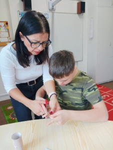 V Pracovních činnostech jsme si tentokrát vyrobili jednoho ze 3 králů