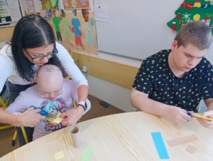 V Pracovních činnostech jsme si tentokrát vyrobili jednoho ze 3 králů