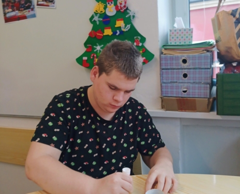 V Pracovních činnostech jsme si tentokrát vyrobili jednoho ze 3 králů