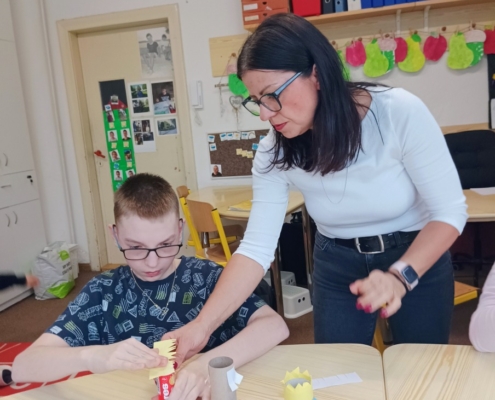 V Pracovních činnostech jsme si tentokrát vyrobili jednoho ze 3 králů