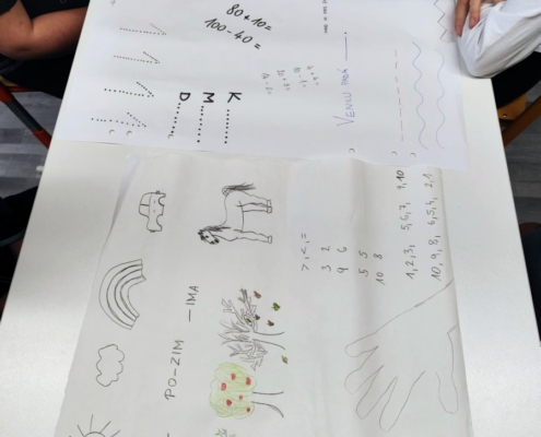 Kromě čtení,psaní a počítání jsme zvládli odstrojit vánoční stromeček