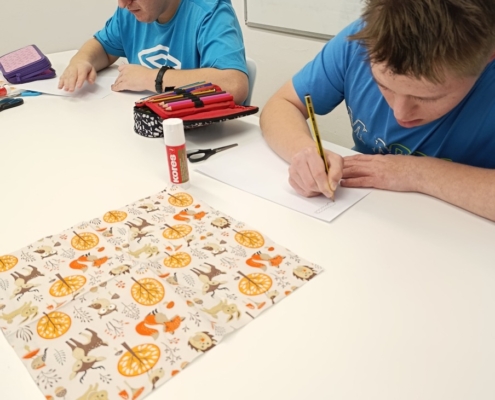 Pracovní činnosti s klukama ze třídy E