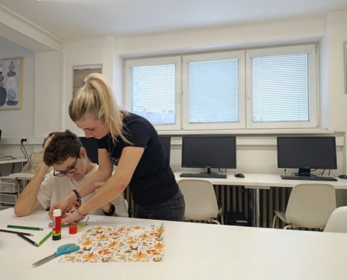 Pracovní činnosti s klukama ze třídy E