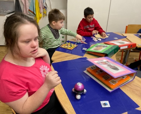 Výuka ve třídě B v tomto týdnu pokračovala v duchu poznávání znaků zimního období