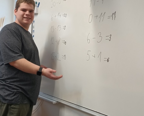 Písmena, čtení, skládání, počítání a taky návštěva solné jeskyně