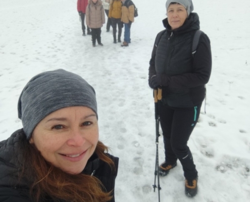 příjemná sněhová procházka Bělským lesem