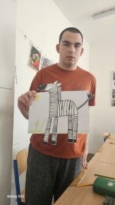 Počítání, plavání a rehabilitace v Pokroku,  práce na PC a psaní dopisu