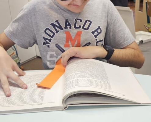 Počítání, plavání a rehabilitace v Pokroku,  práce na PC a psaní dopisu