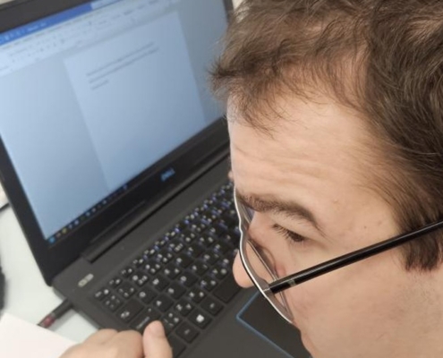 Počítání, plavání a rehabilitace v Pokroku,  práce na PC a psaní dopisu