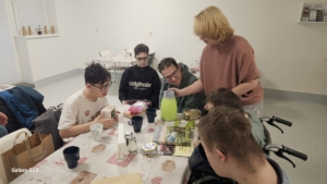 Dneska jsme navštívili našeho spolužáka a kamaráda Vojtu v nemocnici