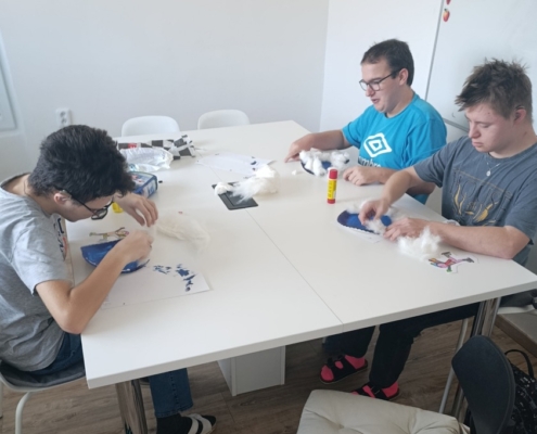 S klukama jsme vyráběli bruslaře na ledě