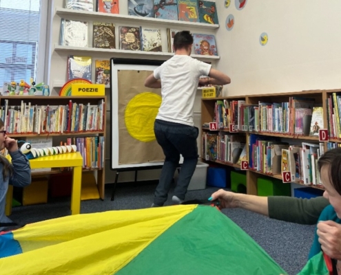 Dnes jsme se žáky navštívili Knihovnu města Ostravy