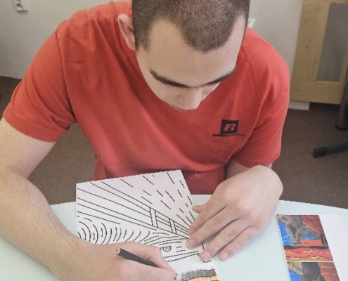 Dneska v pracovních činnostech kopie Edvarda Muncha