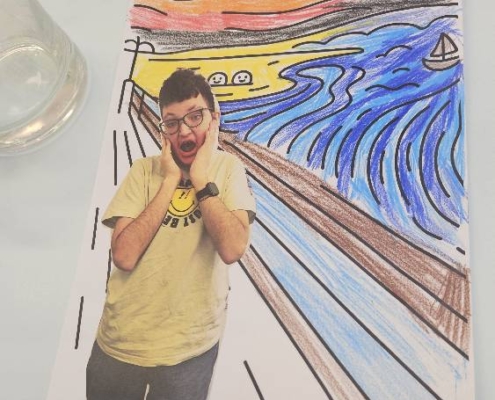 Dneska v pracovních činnostech kopie Edvarda Muncha