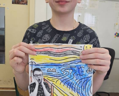 Dneska v pracovních činnostech kopie Edvarda Muncha