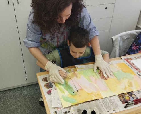 Jarní tvoření, kombinovaná technika