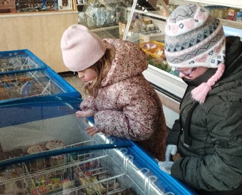 vydali nakupovat do nedaleké večerky