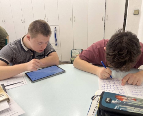 Výuka, tvoření, práce s tabletem