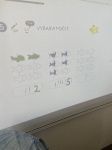 Výuka propojena s interaktivní tabuli