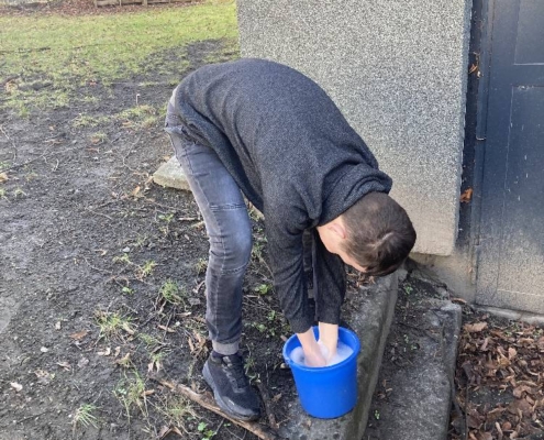 Jarní úklid školního auta