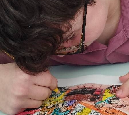 Žáci hodně kreslili, stavěli komíny, stavby z Lega, prohlíželi si časopisy