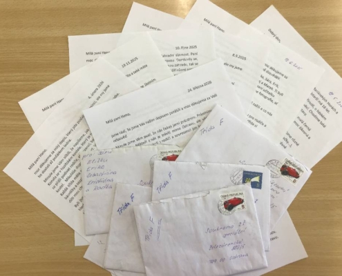 Od května minulého roku si dopisujeme s paní Hanou