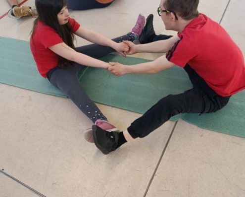 velký tělocvik v Duhovém domě