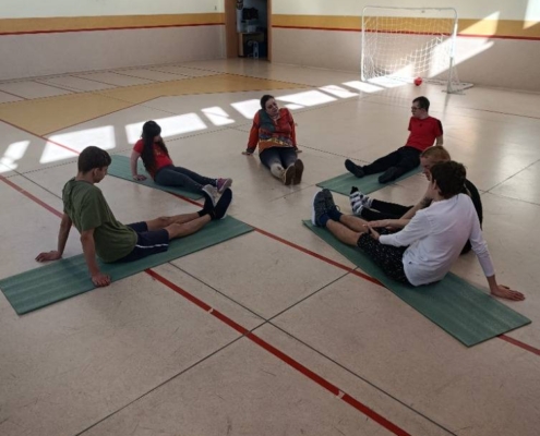 velký tělocvik v Duhovém domě